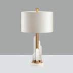 Olvenor Cylindrical Alabaster Table Lamp