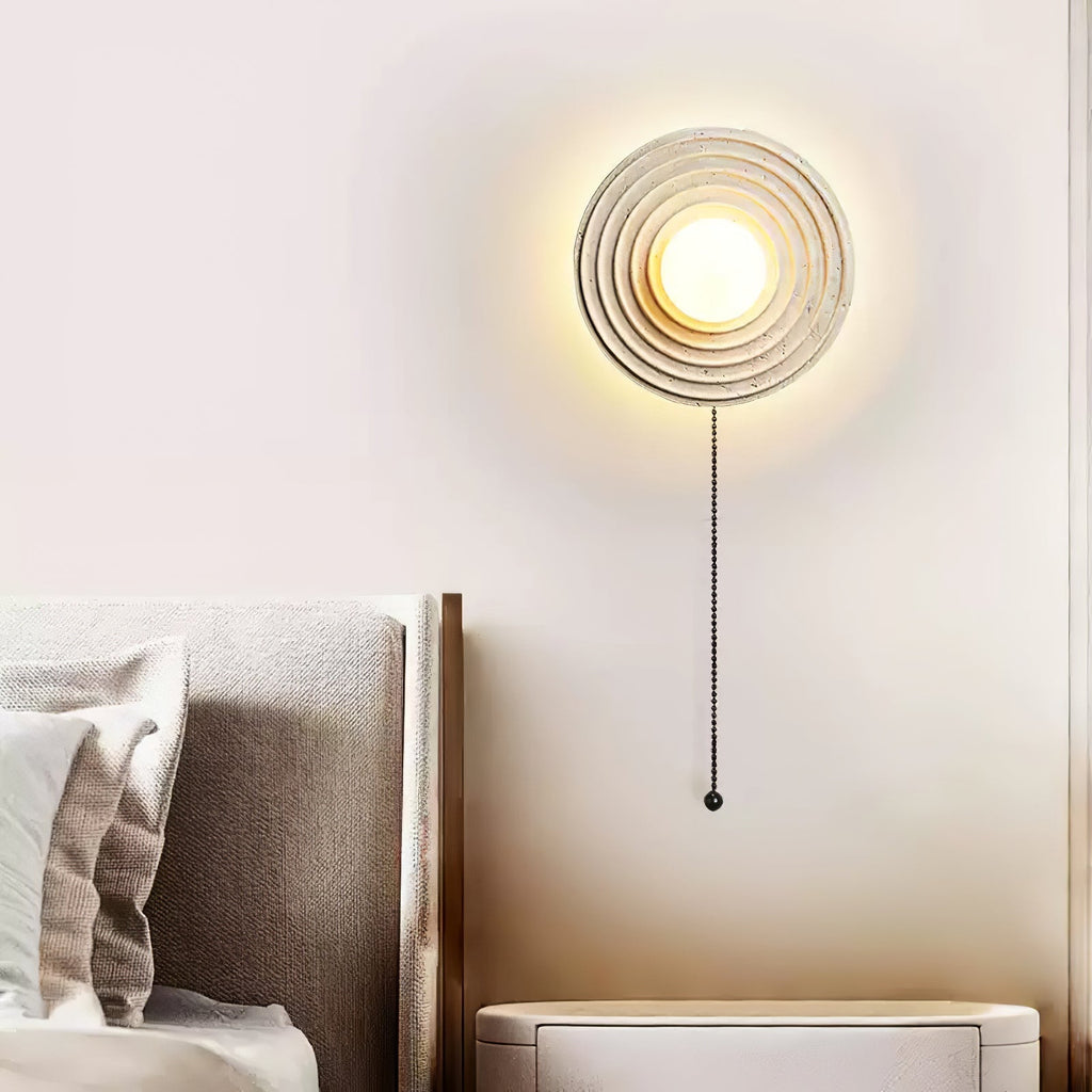 Zelirara Concentric Travertine Wall Light