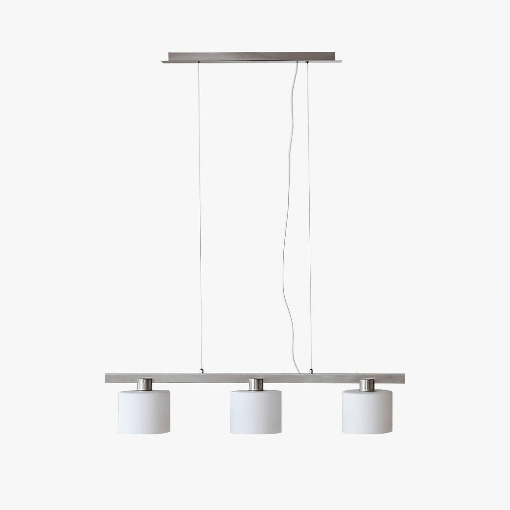 Arisha White Cluster Pendant Light, 3 Heads, Metal/Glass