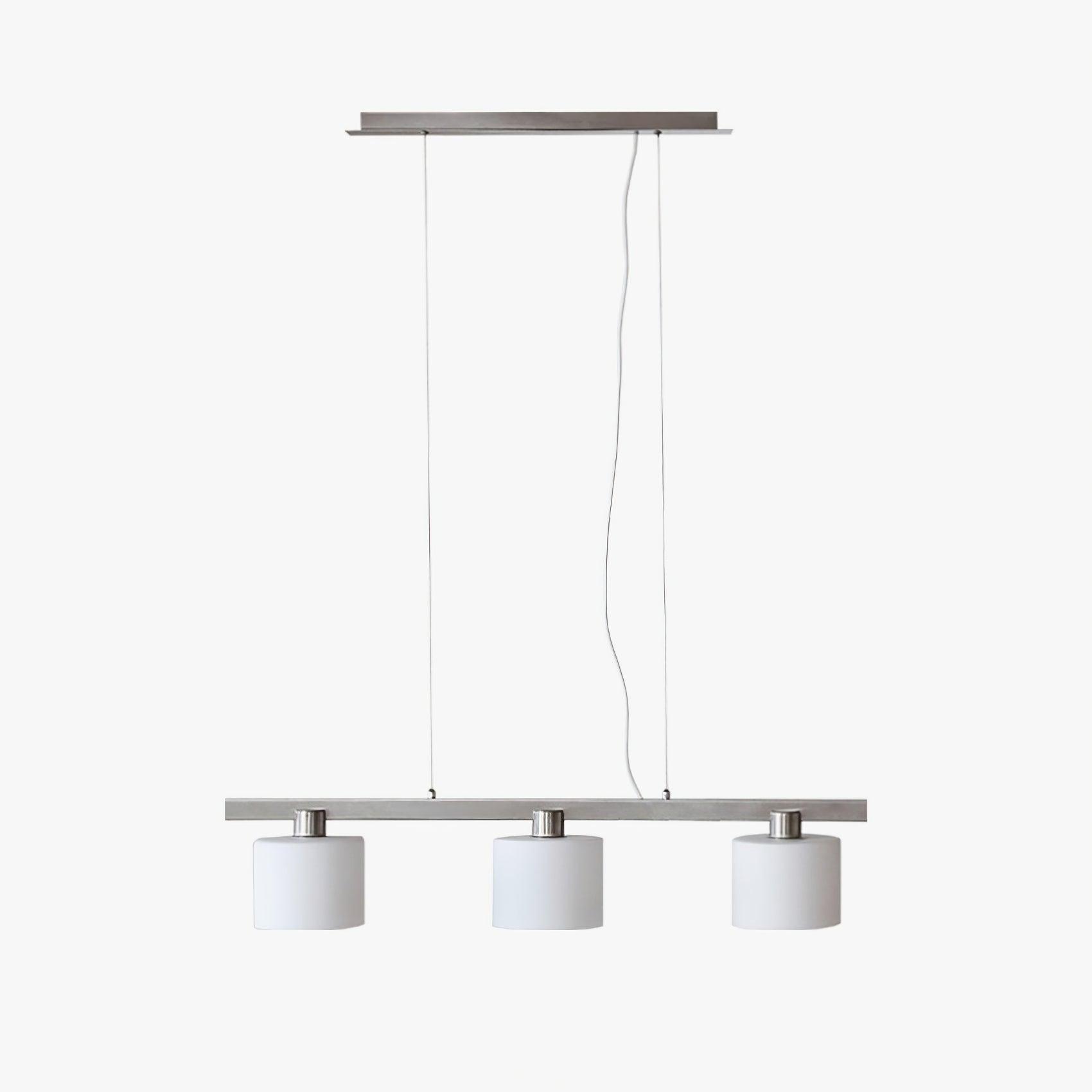 Arisha White Cluster Pendant Light, 3 Heads, Metal/Glass