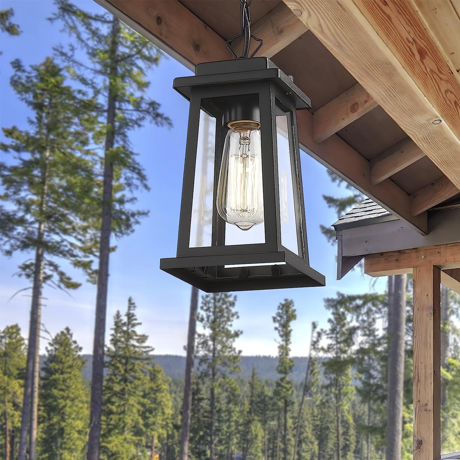 Ray Outdoor Lantern Pendant Light
