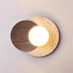 Ritta Wall Lamp Overlapping Travertine