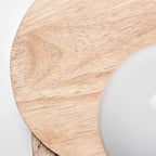 Ritta Wall Lamp Overlapping Travertine