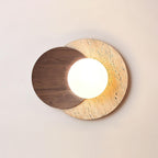 Ritta Wall Lamp Overlapping Travertine