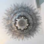 Aurora Chandelier Murano Glass Palm Leaf Tiered