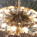 Aurora Chandelier Murano Glass Palm Leaf Tiered