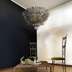 Aurora Chandelier Murano Glass Palm Leaf Tiered