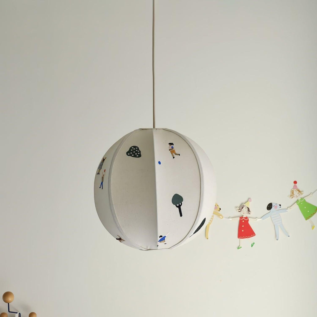 Elva Pendant Light Paper Ball Drawing
