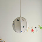 Elva Pendant Light Paper Ball Drawing