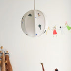 Elva Pendant Light Paper Ball Drawing