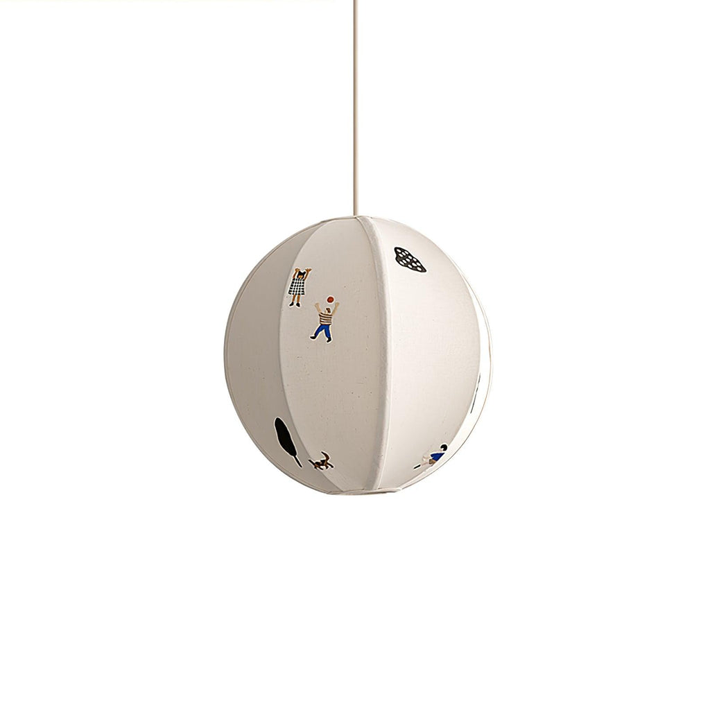 Elva Pendant Light Paper Ball Drawing
