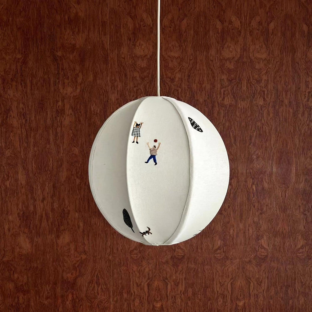 Elva Pendant Light Paper Ball Drawing