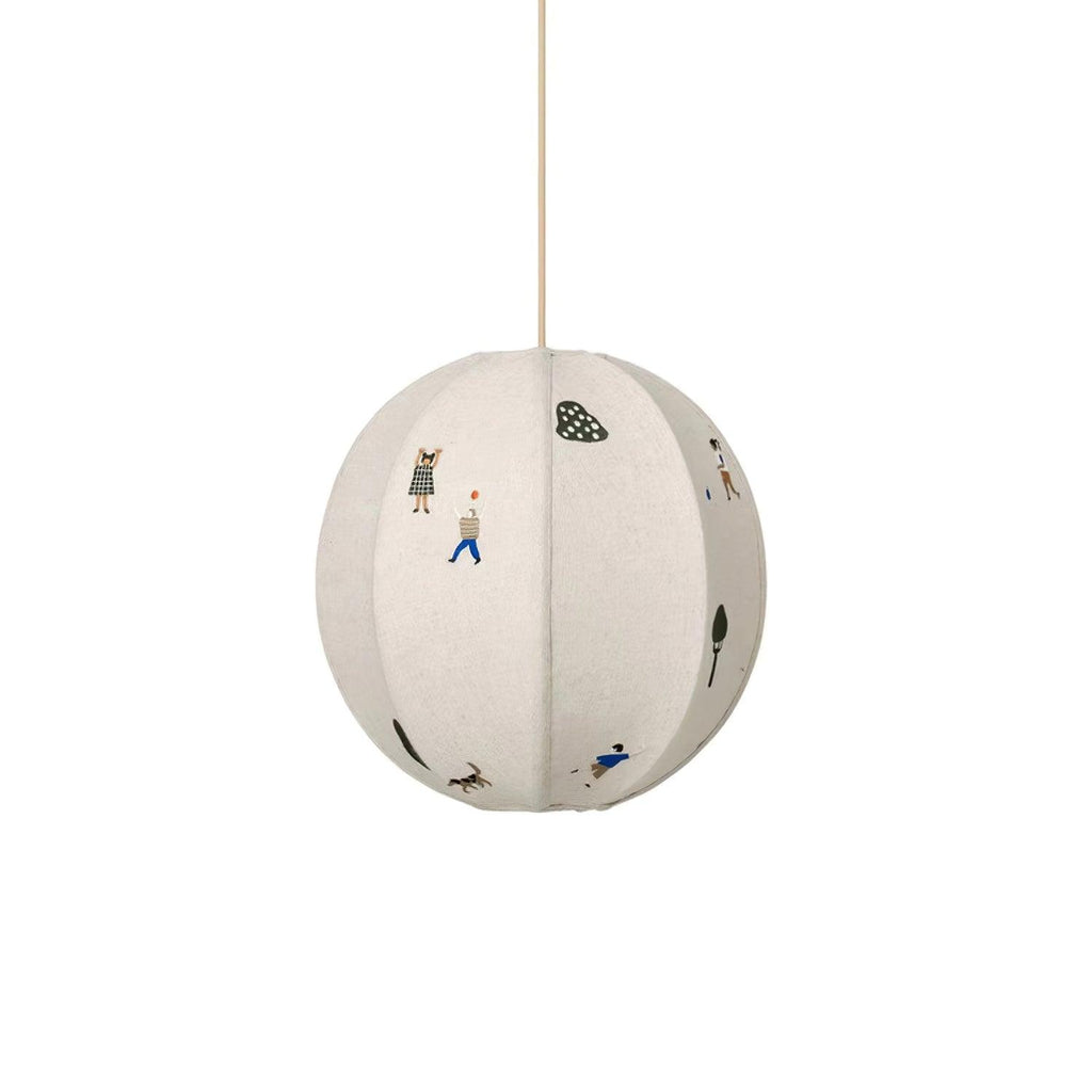 Elva Pendant Light Paper Ball Drawing