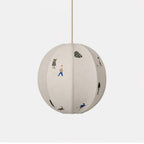Elva Pendant Light Paper Ball Drawing