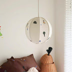 Elva Pendant Light Paper Ball Drawing