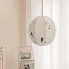Elva Pendant Light Paper Ball Drawing