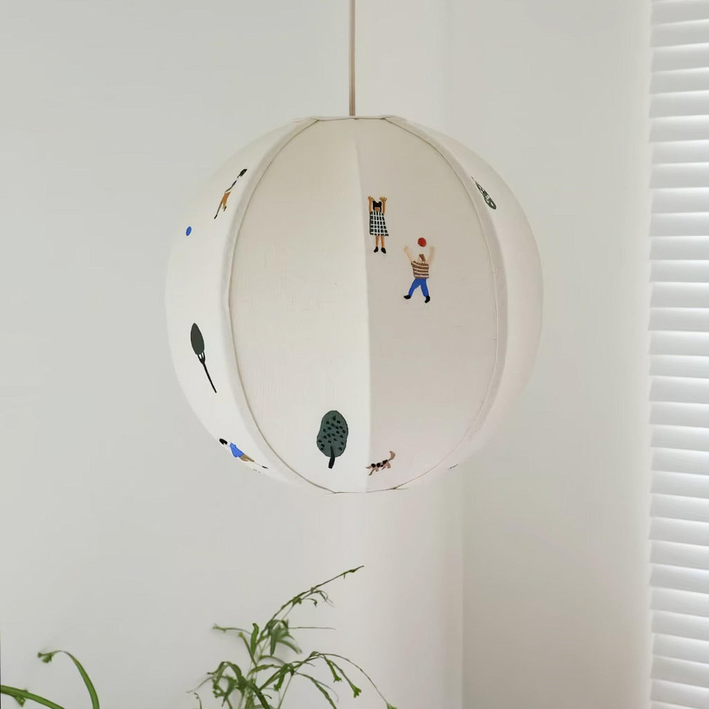 Elva Pendant Light Paper Ball Drawing