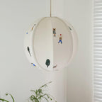 Elva Pendant Light Paper Ball Drawing