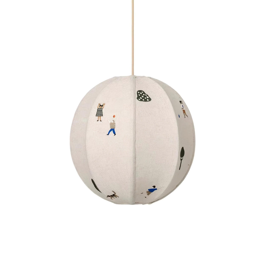 Elva Pendant Light Paper Ball Drawing