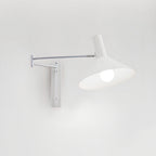 Wall Lamp Modern Adjustable Metal Arm Red Shade Reading Light