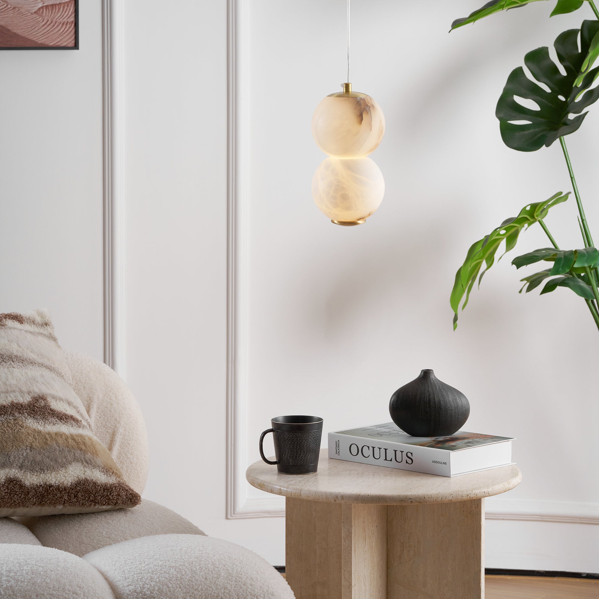 Ritta Alabaster  Pendant Light Head 2 /3/4