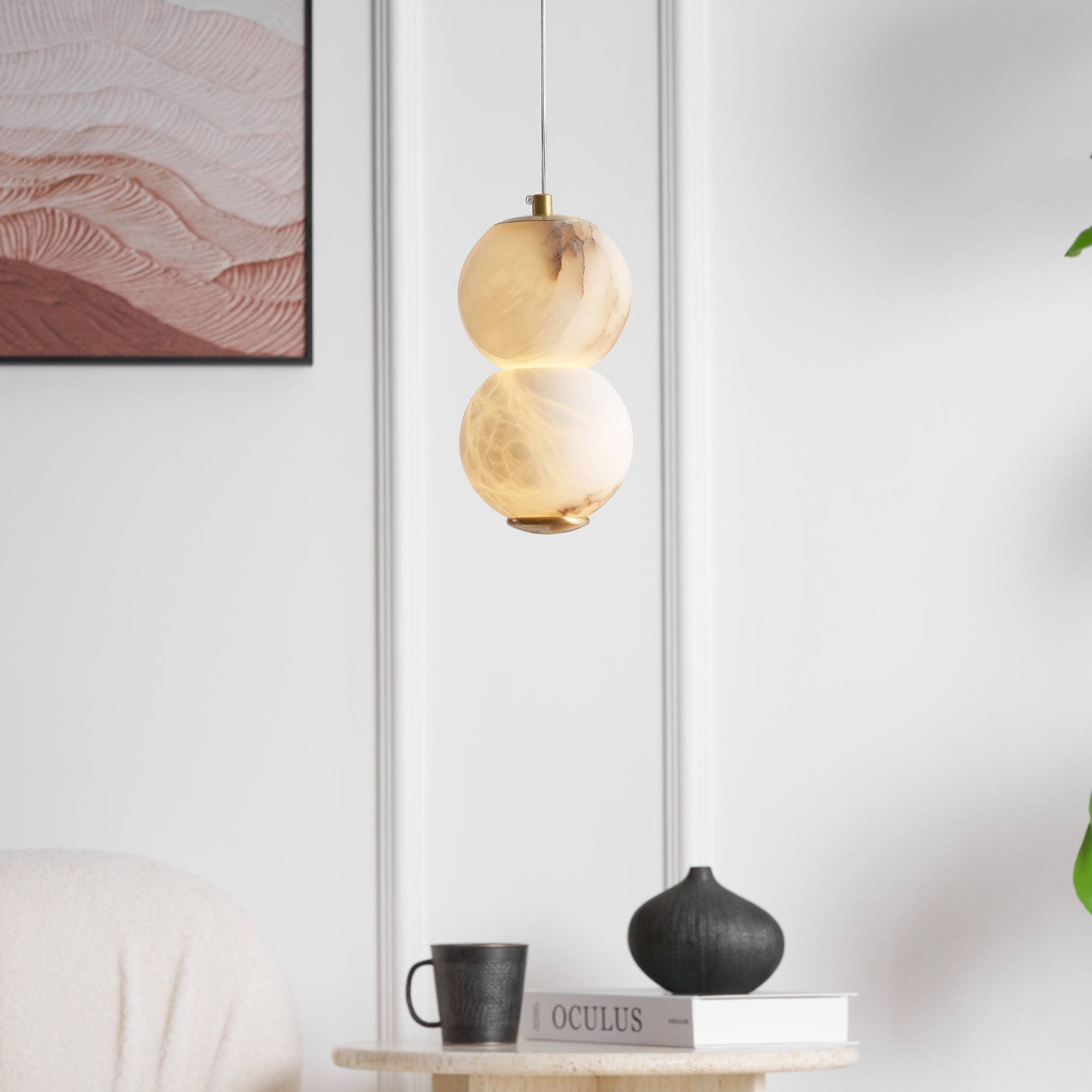 Ritta Alabaster  Pendant Light Head 2 /3/4