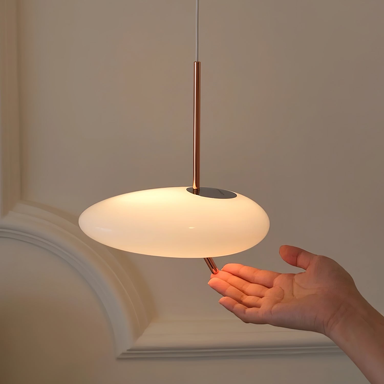 Oneli Rose Gold Pebble Pendant Light
