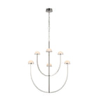 Pedra Chandelier  Alabaster Minimalist Arc Geometry