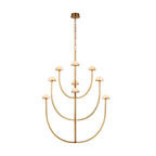 Pedra Chandelier  Alabaster Minimalist Arc Geometry