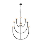 Pedra Chandelier  Alabaster Minimalist Arc Geometry