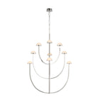 Pedra Chandelier  Alabaster Minimalist Arc Geometry