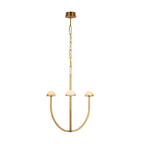 Pedra Chandelier  Alabaster Minimalist Arc Geometry