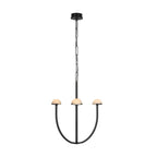 Pedra Chandelier  Alabaster Minimalist Arc Geometry