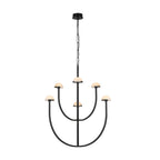 Pedra Chandelier  Alabaster Minimalist Arc Geometry
