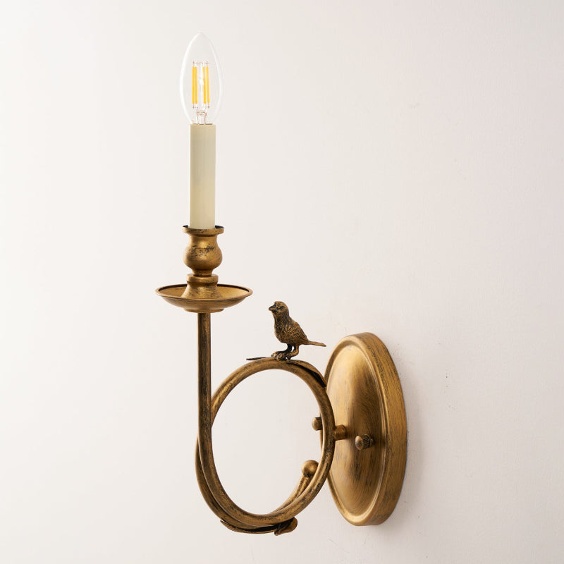 Amelo Vintage Bird Indoor Wall Sconce