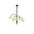 Aurora Chandelier Blossom Petal Glass Arms