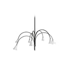 Aurora Chandelier Blossom Petal Glass Arms