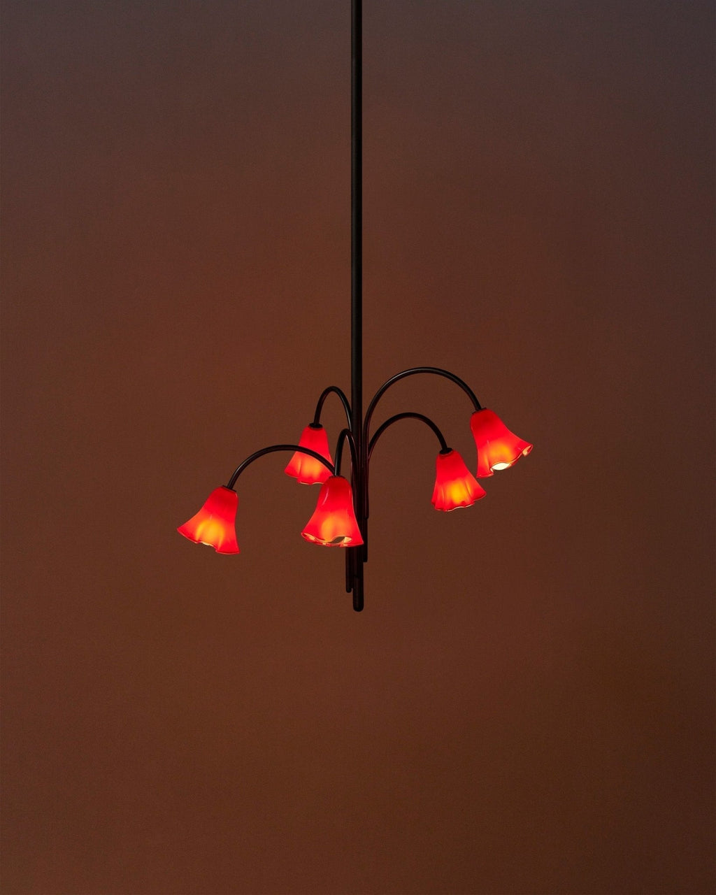 Aurora Chandelier Blossom Petal Glass Arms