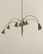 Aurora Chandelier Blossom Petal Glass Arms
