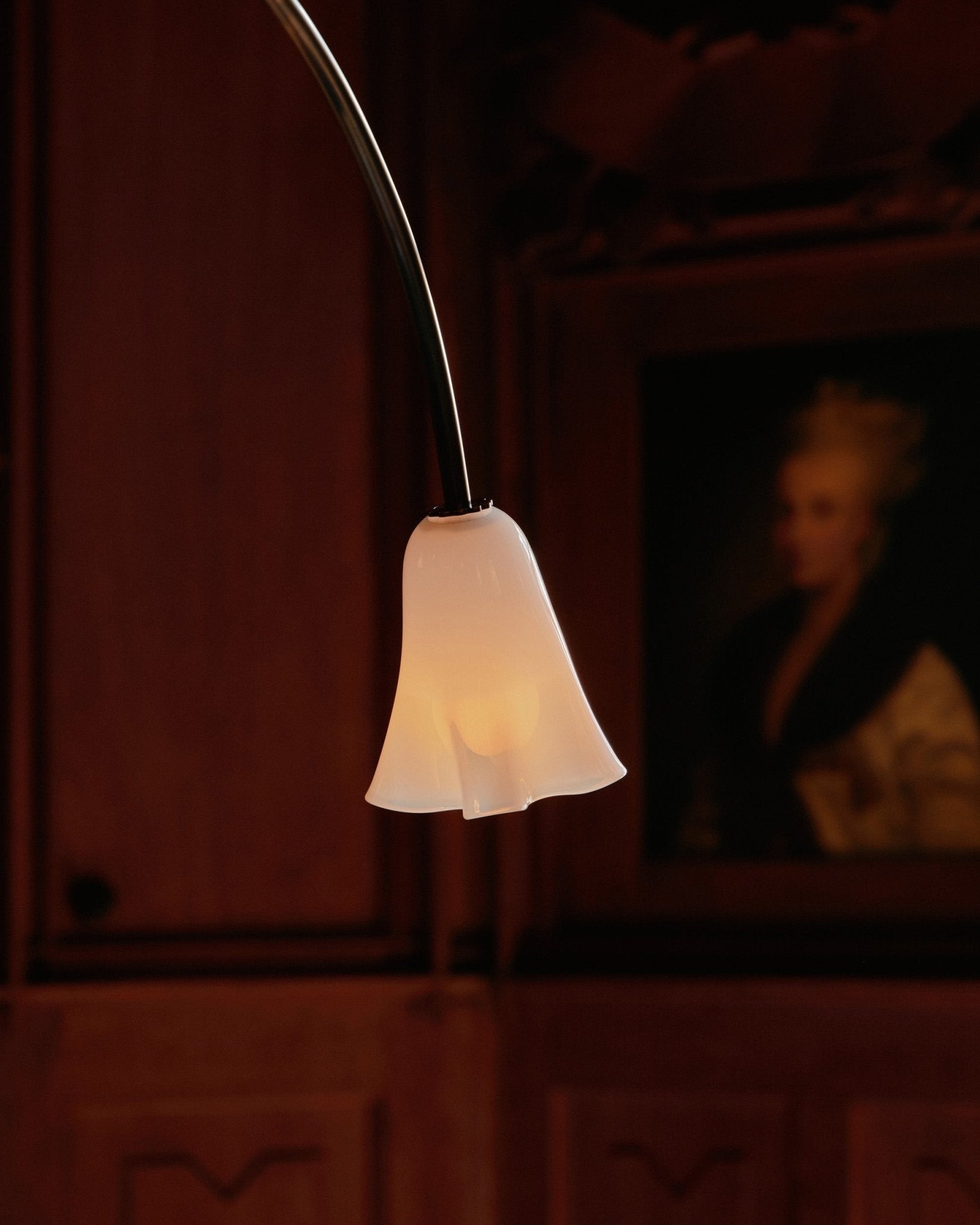 Aurora Chandelier Blossom Petal Glass Arms