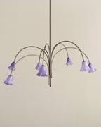Aurora Chandelier Blossom Petal Glass Arms
