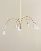 Aurora Chandelier Blossom Petal Glass Arms