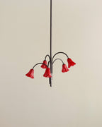 Aurora Chandelier Blossom Petal Glass Arms