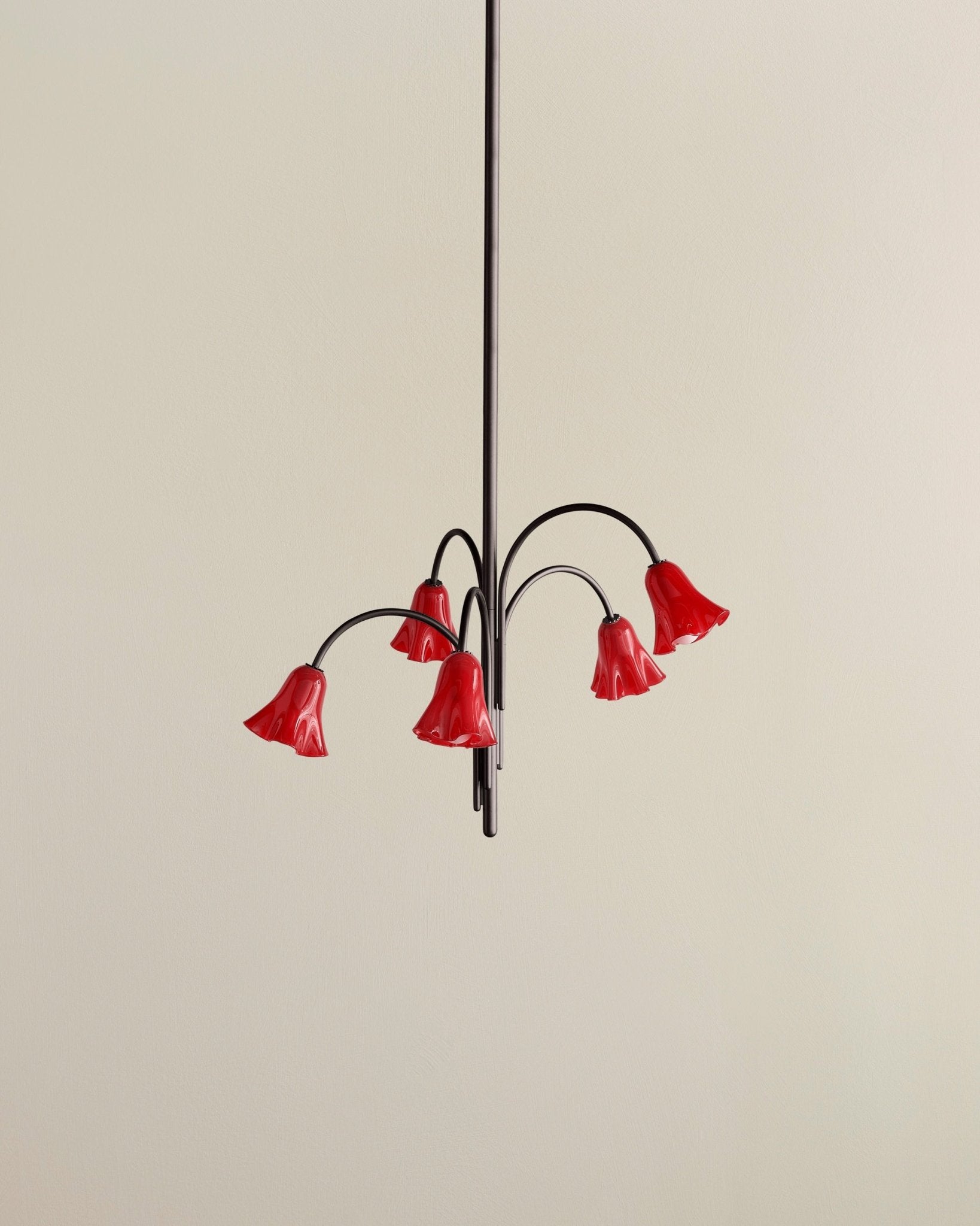 Aurora Chandelier Blossom Petal Glass Arms