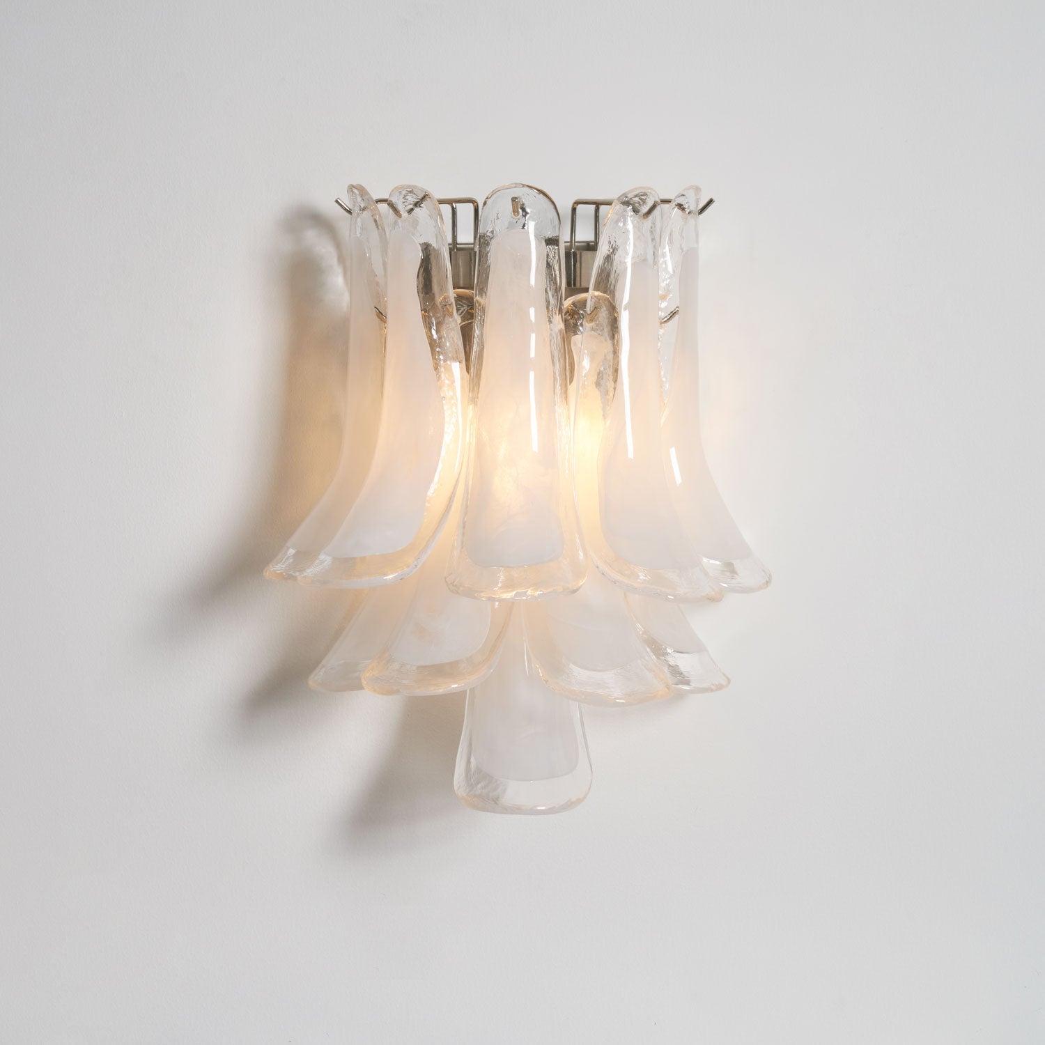 Aurora Wall Light Petal Shaped Glass Vintage Artistic