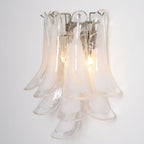 Aurora Wall Light Petal Shaped Glass Vintage Artistic
