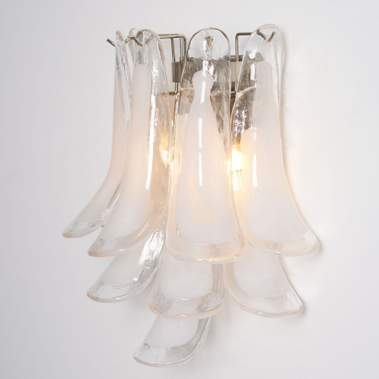 Aurora Wall Light Petal Shaped Glass Vintage Artistic