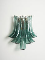 Aurora Wall Light Petal Shaped Glass Vintage Artistic