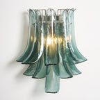 Aurora Wall Light Petal Shaped Glass Vintage Artistic