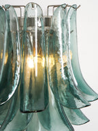 Aurora Wall Light Petal Shaped Glass Vintage Artistic